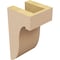 Ekena Millwork 4"W x 4"D x 8"H Wide Del Monte Rough Cedar Woodgrain TimberThane Corbel, Primed Tan CORUR04X04X08DELRCPR - alternate 3